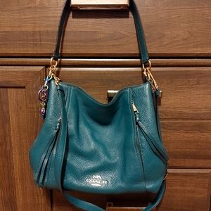 Coach purse with teddy bear charm 🧸